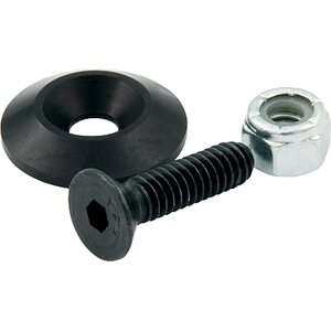 Allstar Performance - 18631 - Countersunk Bolts #10 w/1in Washer Black 10pk