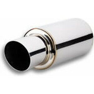 Vibrant Performance - 1061 - Tpv Turbo Muffler W/ 4in Round Angle Cut Tip