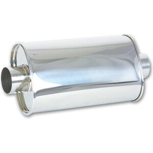 Vibrant Performance - 1102 - Streetpower Oval Muffler 2.5in inlet/Outlet