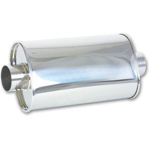 Vibrant Performance - 1103 - Streetpower Oval Muffler 3in inlet/Outlet
