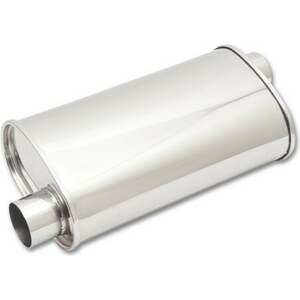 Vibrant Performance - 1126 - Streetpower Oval Muffler 2.5in inlet/Outlet