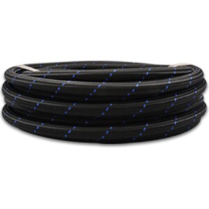 Vibrant Performance - 11976B - 20Ft Roll -6 Black Blue Nylon Braided Flex Hose