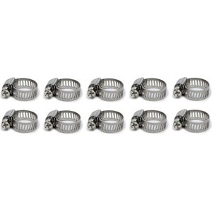 Vibrant Performance - 12152 - Stainless Worm Gear Clamps .75in To 1.50in 10 Pack