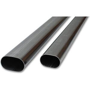 Vibrant Performance - 13183 - 3.5in Oval T304 Stainles Steel Straight Tubing