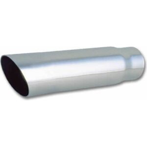 Vibrant Performance - 1558 - 3in Round Stainless Stee L Tip Single Wall Angle