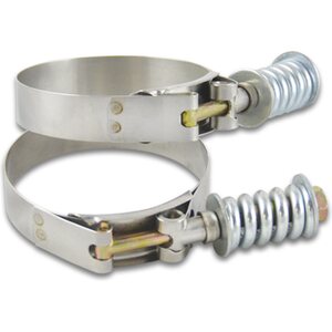 Vibrant Performance - 27832 - Stainless Spring Loaded T-Bolt Clamps 3.53-3.83