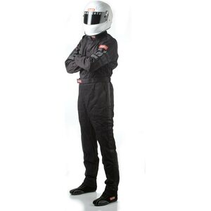 RaceQuip - 110004RQP - Black Suit Single Layer Med-Tall