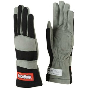 RaceQuip - 351002RQP - Gloves Single Layer Small Black SFI