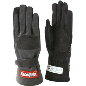 RaceQuip - 355003RQP - Gloves Double Layer Medium Black SFI