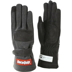 RaceQuip - 355005RQP - Gloves Double Layer Large Black SFI