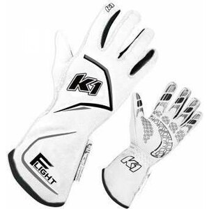 K1 RaceGear - 23-FLT-WG-XXL - Gloves Flight XX-Large White