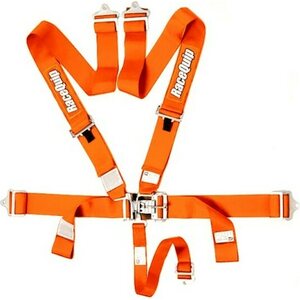 RaceQuip - 711041RQP - 5pt Harness Set L&L Orange SFI