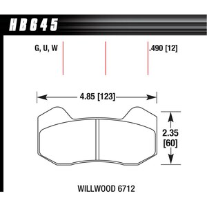 Hawk -  - BRAKE PAD DYNAPRO 6 FRONT AND REAR DTC-30