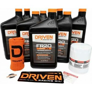 Driven Racing Oil - 20821K - 5w20 Oil Change Kit 11- 15 Mustang GT 5.0L 8Qt.