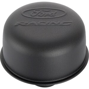 Ford Racing - 302-216 - Black Steel Breather W/Ford Racing Logo