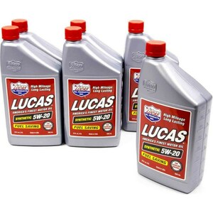 Lucas Oil - 10082 - Synthetic 5w20 Oil 6x1 Qt