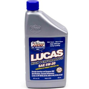 Lucas Oil - LUC10516 - SAE 5w20 Motor Oil 1 Quart