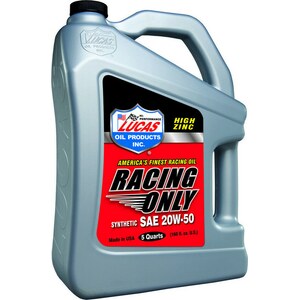 Lucas Oil - LUC10616 - Synthetic Racing Oil 20w50 - 5 Quart Bottle