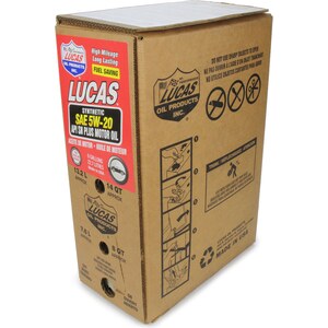 Lucas Oil - 18004 - Synthetic SAE 5W20 Oil 6 Gallon Bag In Box