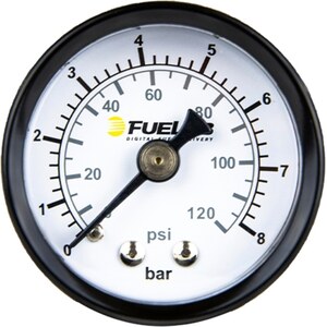 FueLab Fuel Systems - 71511 - Fuel Pressure Gauge EFI 0-120psi bar & psi