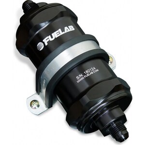 FueLab Fuel Systems - 81831-1 - Fuel Filter In-Line 3in 6 Micron Fiberglass 6AN