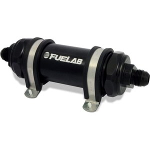 FueLab Fuel Systems - 82801-1 - Fuel Filter In-Line 5in 10 Micron Paper 6AN