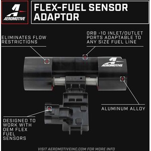 Aeromotive - 15141 - Adapter - 10an - Sensor Flex Fuel