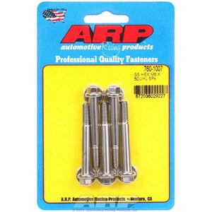ARP - 760-1007 - 6mm x 1.00 x 50mm 6pt SS Bolts 5pk