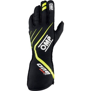 OMP - IB771NGIXS - One EVO X Gloves Black Flo Yellow Size XS