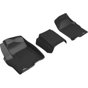 3D MAXpider - L1GM02411509 - GM P/U 1500 19-  Kagu Fl oor Liners 1st Row Black