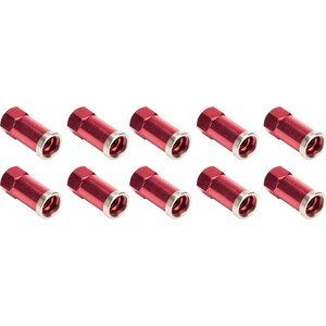 Allstar Performance - 72061 - QC Cover Nuts Long Red 10pk