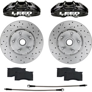 LEED Brakes - BCC0005RKX - 64-67 Mustang Brake Caliper/Pad/Rotor Kit