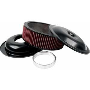 Allstar Performance - 25921 - LW 14in A/C Kit Black 3in Washable Element