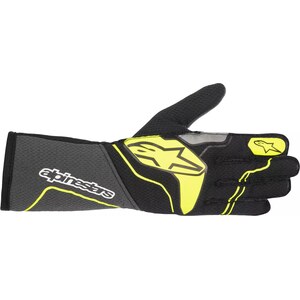 Alpinestars USA - 3550323-9151-2XL - Gloves Tech 1-ZX Gray / Yellow 2X-Large