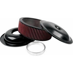 Allstar Performance - 25923 - LW 14in A/C Kit Black 4in Washable Element