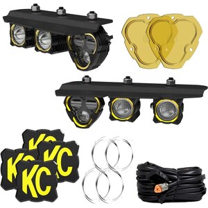 KC Lights - 97168 - Three Light Fog Pocket Kit 21-   Ford Bronco