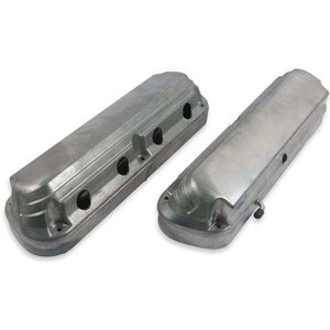 Holley - 241-185 - 2-Piece Alm Valve Cover Set GM LS Natural Finish