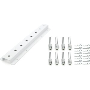 Hepfner Racing Products - HRP6522D-20-WHT - Shock Rack Wall Mounts Double 20in White
