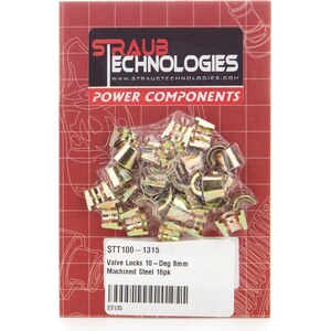 Straub Technologies - 100-1315 - Valve Locks 10-Deg 8mm Machined Steel 16pk