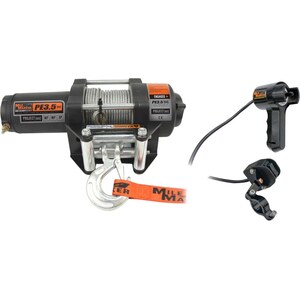 Mile Marker - 77-50112BW - 3500 lb ATV Winch w/ Roller Fairlead & Remote
