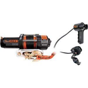 Mile Marker - 77-53112BW - 3500lb Winch w/Hawse Fairlead & 12' Remote