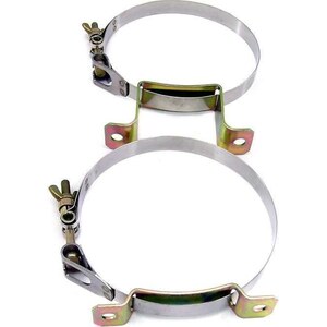 Nitrous Express - 11106 - S/S Bottle Brackets - 10 & 15lb. Bottles