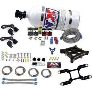 Nitrous Express - 66042-10 - 4150 Dual Stage Billet Crossbar Kit w/10lb Bott