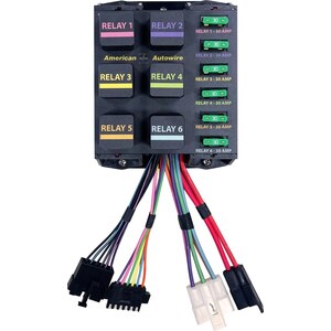 American Autowire - 510922 - Banked Relay System 6 Relays