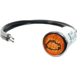 Painless Wiring - 80207 - 1/2in Amber Check Engine Light