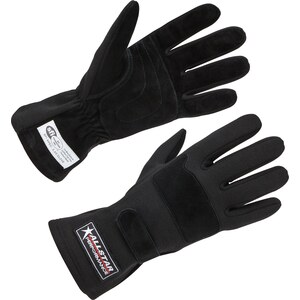 Allstar Performance - ALL915012 - Racing Gloves SFI 3.3/5 D/L Black Medium