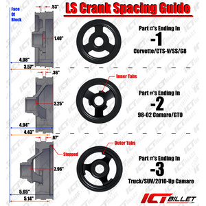 ICT Billet - 551565LS0WP-3 - LS Truck Turbo Alternator Power Steering Bracket