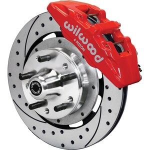 Wilwood - 140-10510-DR - Front Disc Brake Kit Red 67-72 Camaro Nova 12.19