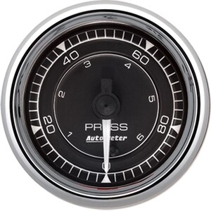 AutoMeter - 9753 - 2/16 Chrono Chrome Gauge Pressure 100PSI