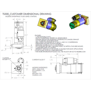 Meziere - TS300 - HD Starter - Chevy V8
